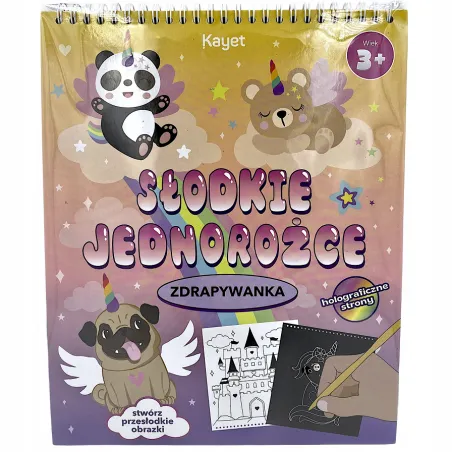 SŁODKIE JEDNOROŻCE ZDRAPYWANKA 3+