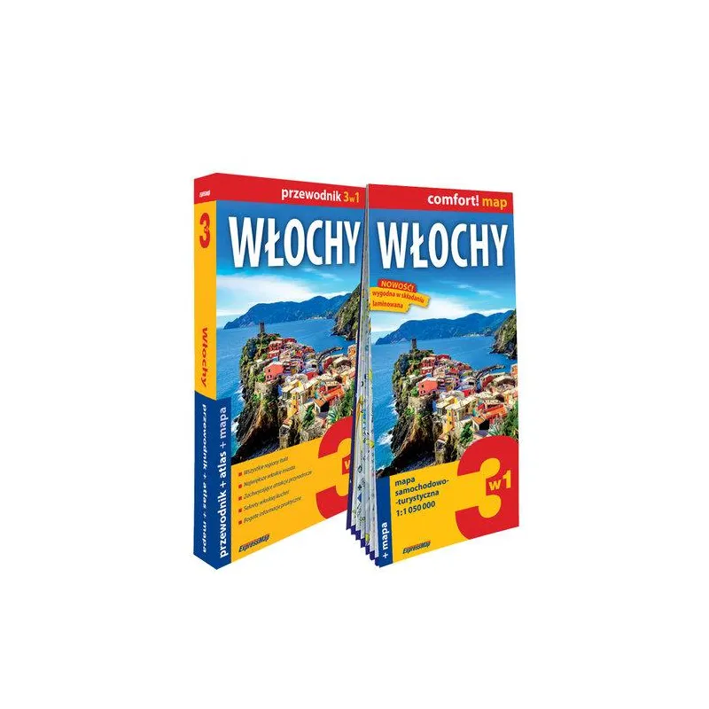 WŁOCHY 3W1:  PRZEWODNIK+ATLAS+MAPA