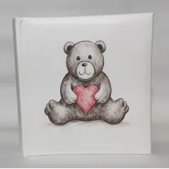 ALBUM NA ZDJĘCIA 200 ZDJĘĆ 10 X 15 CM MIŚ Z SERCEM