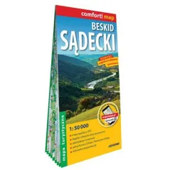 BESKID SĄDECKI LAMINOWANA MAPA TURYSTYCZNA 1:50 000