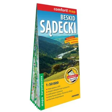 BESKID SĄDECKI LAMINOWANA MAPA TURYSTYCZNA 1:50 000