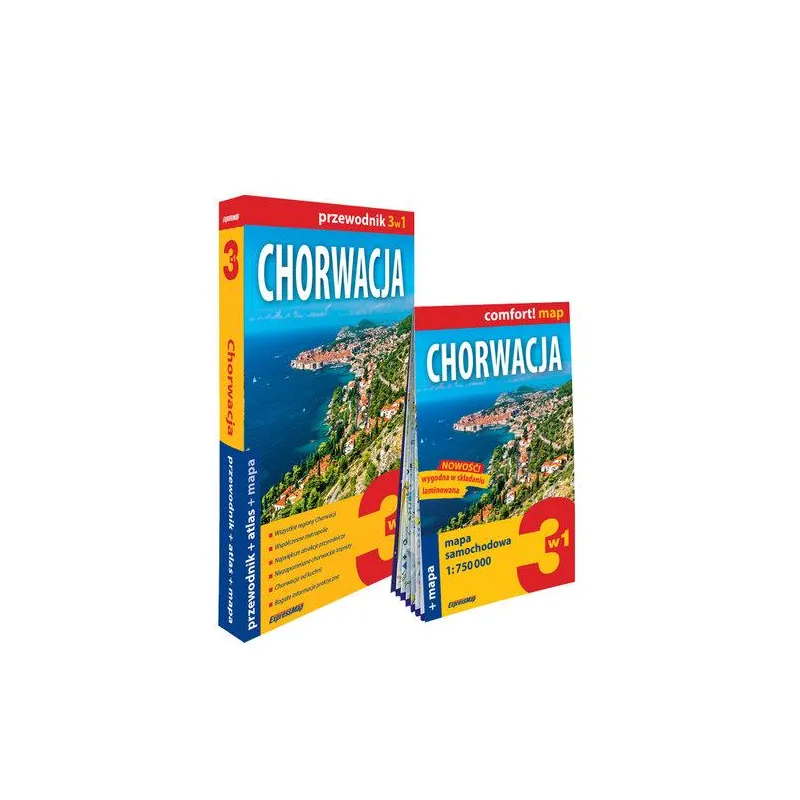 CHORWACJA 3W1 PRZEWODNIK + ATLAS + MAPA