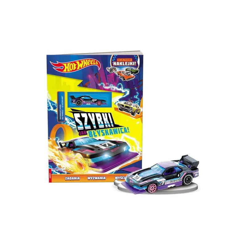 HOT WHEELS. SZYBKI JAK BŁYSKAWICA. KSIĄŻECZKA Z MODELEM