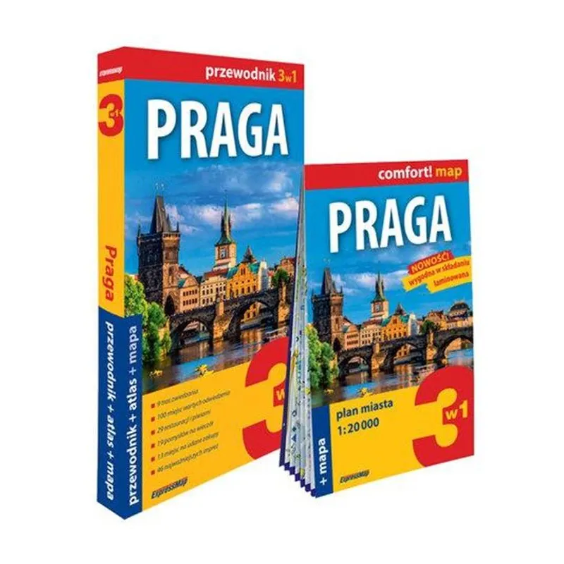PRAGA 3W1: PRZEWODNIK + ATLAS + MAPA