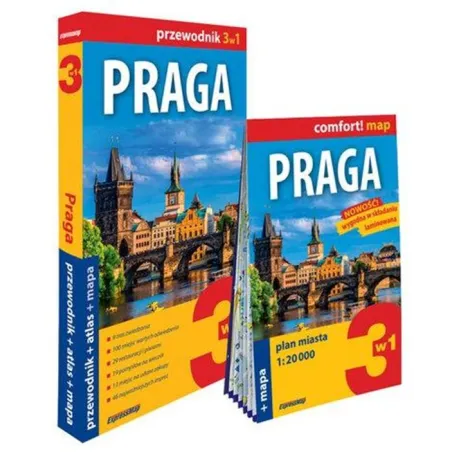 PRAGA 3W1: PRZEWODNIK + ATLAS + MAPA