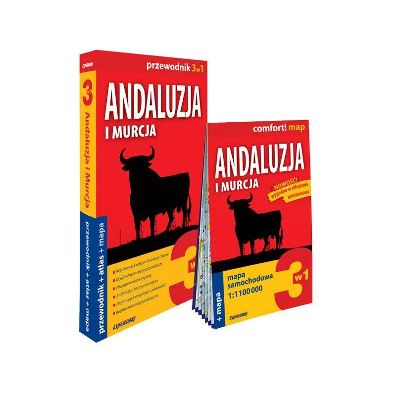 ANDALUZJA I MURCJA 3W1 PRZEWODNIK + ATLAS + MAPA