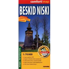 BESKID NISKI MAPA TURYSTYCZNA 1:70 000