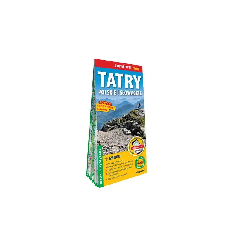 TATRY POLSKIE I SŁOWACKIE MAPA TURYSTYCZNA 1:55 000
