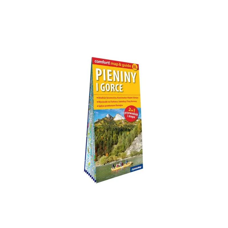 PIENINY I GORCE 2W1: PRZEWODNIK I MAPA