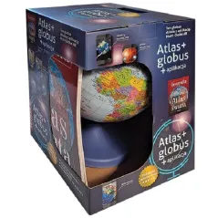 PAKIET EDUKACYJNY GLOBUS POLITYCZNY + ATLAS GEOGRAFICZNY ŚWIATA