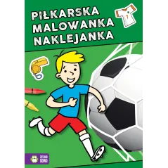 PIŁKARSKA MALOWANKA NAKLEJANKA - Zielona Sowa