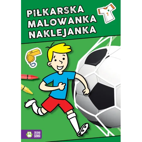 PIŁKARSKA MALOWANKA NAKLEJANKA - Zielona Sowa