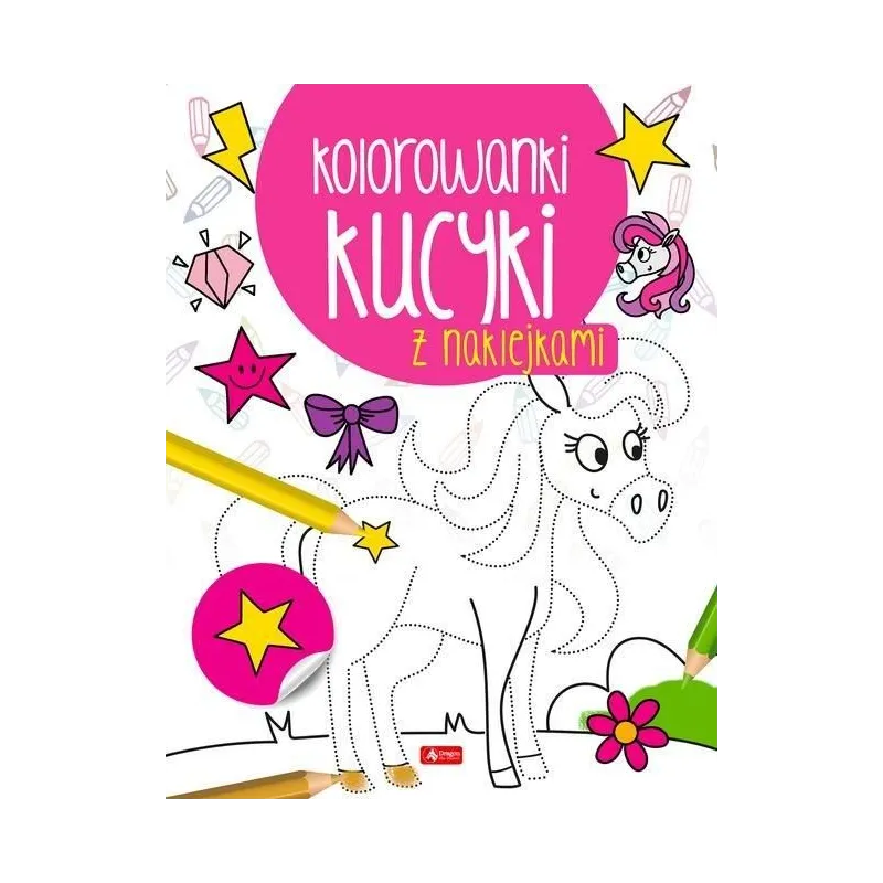 KUCYKI KOLOROWANKA Z NAKLEJKAMI 