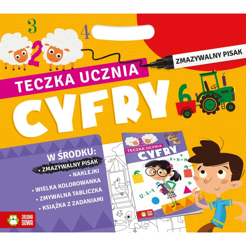 TECZKA UCZNIA CYFRY 6-8 LAT - Zielona Sowa