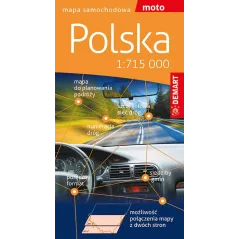 POLSKA. MAPA SAMOCHODOWA 1:715 000