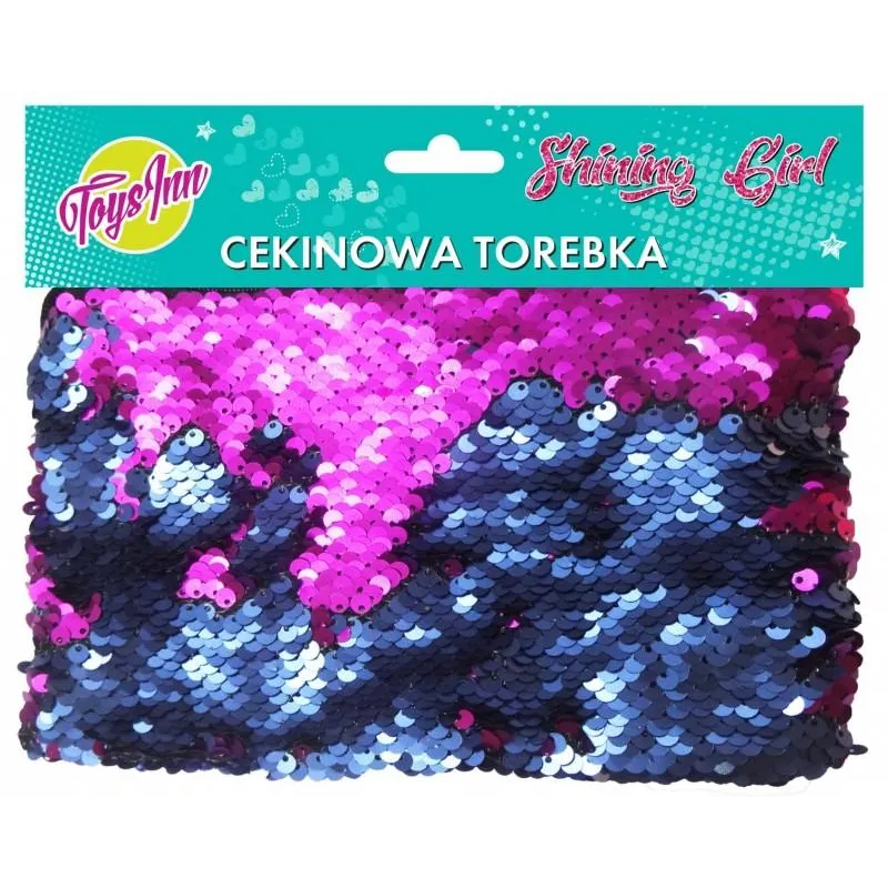 TOREBKA CEKINOWA NIEBIESKO-RÓŻOWA - Stnux