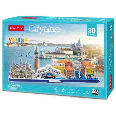 WENECJA PUZZLE 3D 126 ELEMENTÓW CUBICFUN 5+