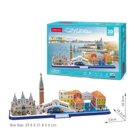 Wenecja Puzzle 3D 126 Elementów Cubicfun 5+
