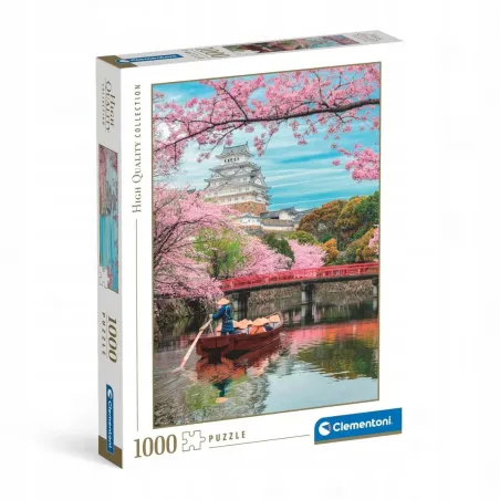 Zamek Himeji Wiosną Puzzle 1000 Elementów Clementoni 10+ Zamek Himeji Wiosną Puzzle 1000 Elementów Clementoni 10+