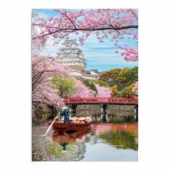Zamek Himeji Wiosną Puzzle 1000 Elementów Clementoni 10+