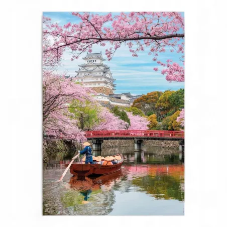 Zamek Himeji Wiosną Puzzle 1000 Elementów Clementoni 10+