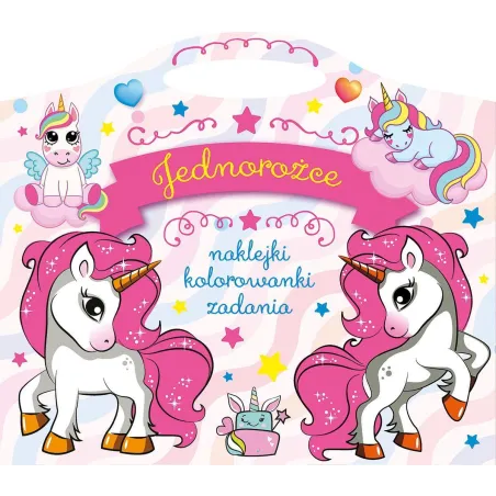 JEDNOROŻCE NAKLEJKI KOLOROWANKI ZADANIA