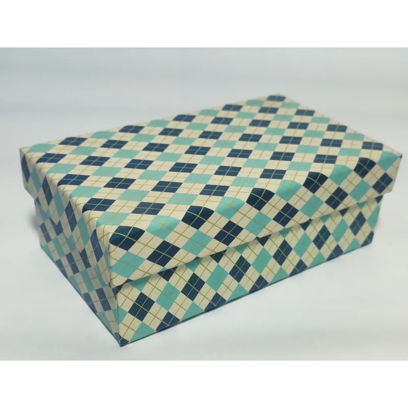 PUDEŁKO OZDOBNE KRATKA 14 X 8 X 5 CM