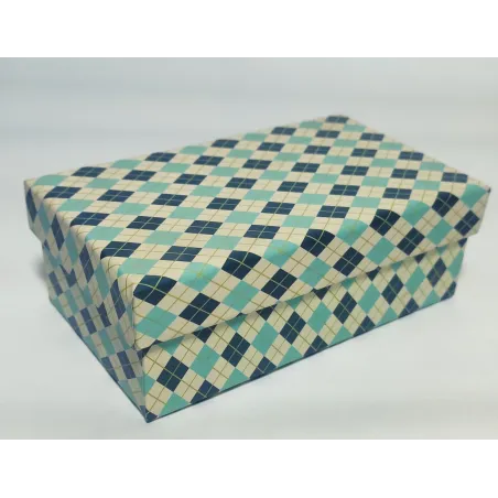 Pudełko Ozdobne Kratka 14 X 8 X 5 Cm