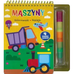 MASZYNY. KOLOROWANKI NAKLEJKI