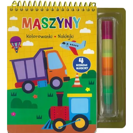 MASZYNY. KOLOROWANKI NAKLEJKI