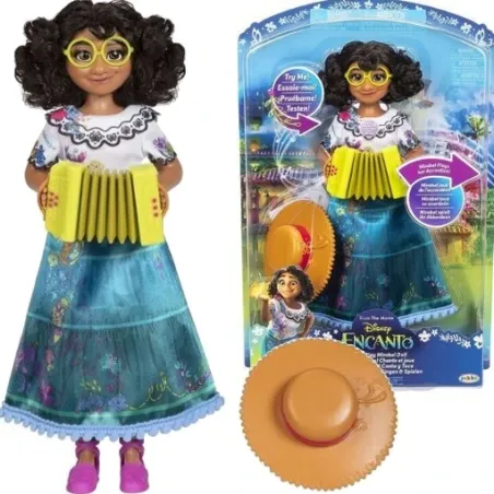 DISNEY ENCANTO ŚPIEWAJĄCA LALKA MIRABEL MADRIGAL Z AKORDEONEM 3+