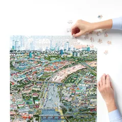 Miasto Warszawa Puzzle 1000 Elementów Czuczu 9+