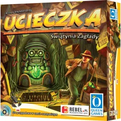 UCIECZKA: ŚWIĄTYNIA ZAGŁADY GRA PLANSZOWA REBEL 8+