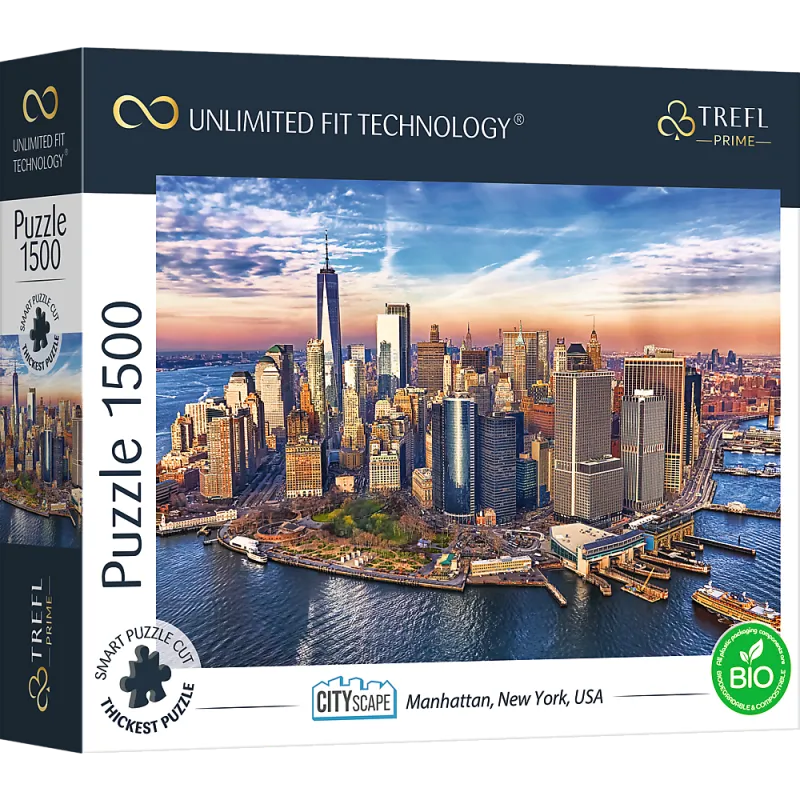 MANHATTAN NOWY JORK USA PUZZLE 1500 ELEMENTÓW TREFL 12+