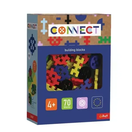 Klocki Konstrukcyjne Connect 70 Elementów Trefl 4+