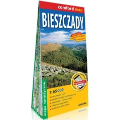 BIESZCZADY LAMINOWANA MAPA TURYSTYCZNA