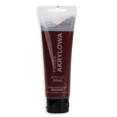 FARBA AKRYLOWA BRĄZOWA 120 ML CREADU