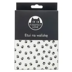 POKROWIEC NA WALIZKĘ CZARNY KOTY