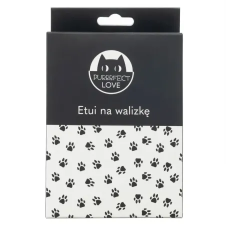 POKROWIEC NA WALIZKĘ CZARNY KOTY