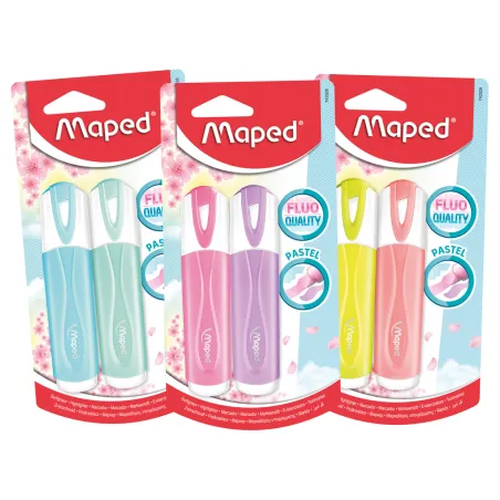 ZAKREŚLACZ FLUO PASTEL 2 KOLORY MAPED
