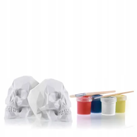 Kolorowanka 3D Czaszka Figurka Gipsowa 3+