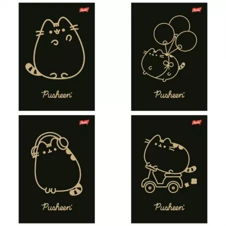 Zeszyt W Kratkę Z Marginesem 60 Kartek Pusheen A5 Zeszyt W Kratkę Z Marginesem 60 Kartek Pusheen A5