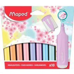 ZAKREŚLACZ CLASSIC PASTEL 10 KOLORÓW MAPED