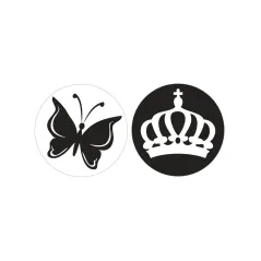 ETYKIETY DO ODLEWÓW MOTYL KORONA 2 SZT - Rayher Hobby