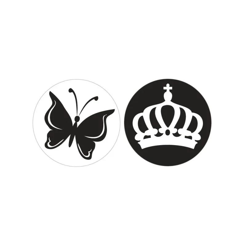 ETYKIETY DO ODLEWÓW MOTYL KORONA 2 SZT - Rayher Hobby