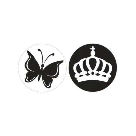 ETYKIETY DO ODLEWÓW MOTYL KORONA 2 SZT - Rayher Hobby