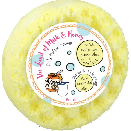 Gąbka Nasączona Do Kąpieli Bomb Cosmetics The Land Of Milk Body Buffer 200G