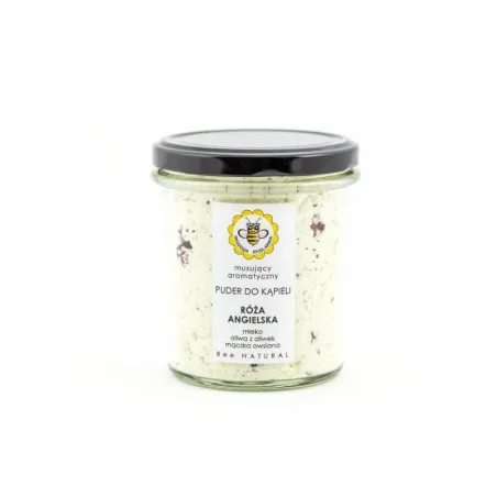 Miodowa Mydlarnia Angielska Róża MUSUJĄCY PUDER DO KĄPIELI 180 G