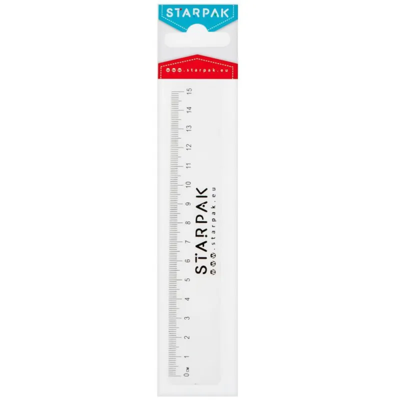 LINIJKA PLASTIKOWA 15 CM STARPAK