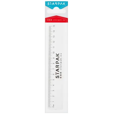 LINIJKA PLASTIKOWA 15 CM STARPAK